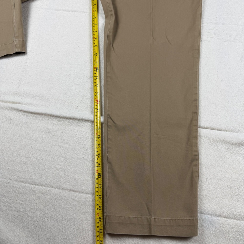 Polo Ralph Lauren Mens Khaki Chino Pants 100% Cotton Straight Leg 40x32 Brown - Picture 5 of 10